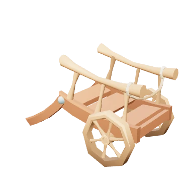 Mô hình 3D Xe đẩy hàng — Nông trại