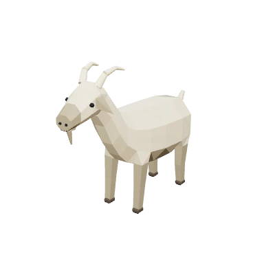Mô hình 3D Dê — Vật nuôi