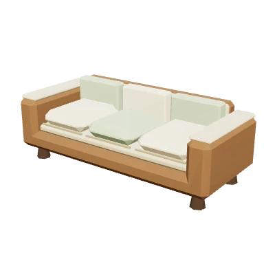 Mô hình 3D Sofa 3 chỗ — Nội thất