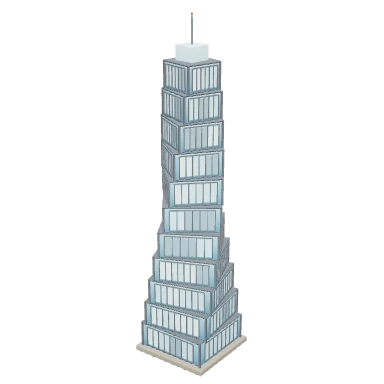 Mô hình 3D Tháp xoắn — Đại đô thị